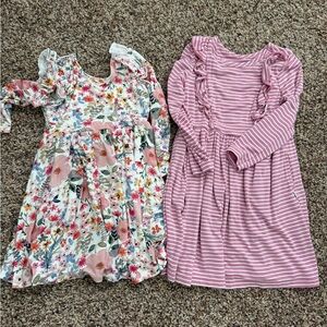 Set of 2 Little Sleepies Twirl Dresses- Size 2T